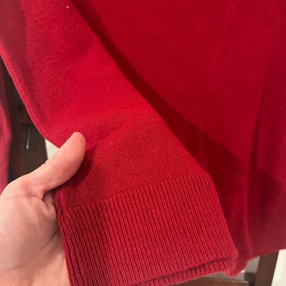 Beautiful red women sweater Karen Scott size Xs - Picture 6 of 6